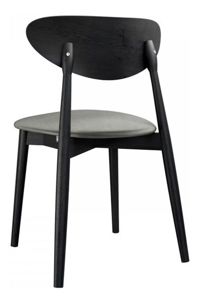 Scaun sufragerie KD 65 C (Negru + Gri închis) 