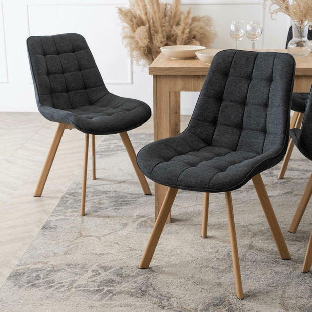 Scaun sufragerie Kramnik (negru) 