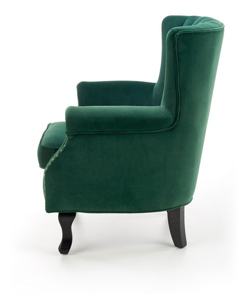 Fotoliu cu urechi Tintis (Verde închis + negru)