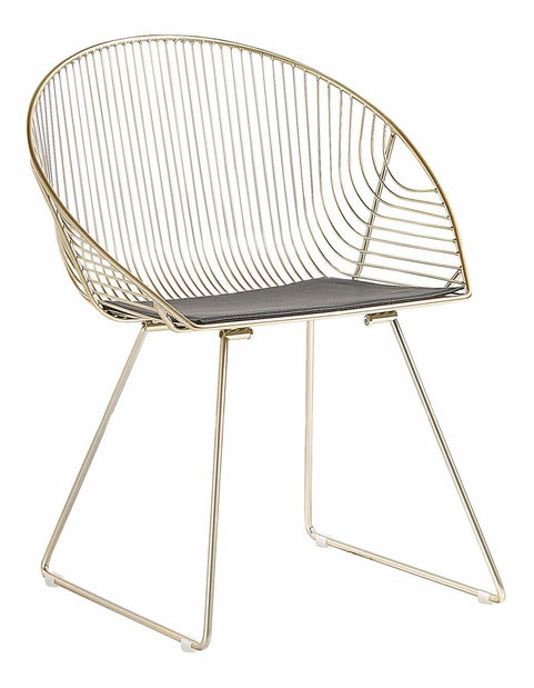 Set 2 buc. scaune pentru sufragerie Auron (auriu)