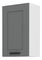 Felső konyhaszekrény Lucid 45 G 72 1F (dustgrey + fehér)