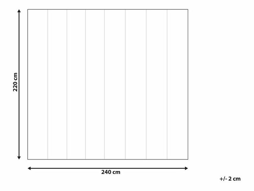 Paplón 220 x 240 cm Chaza (biela)