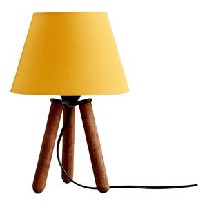 Stolna lampa Woodarella 4 (žuta + prirodna)