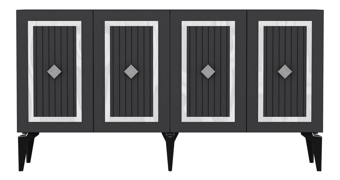 Skrinka Lideke 2 (antracit + strieborná) 