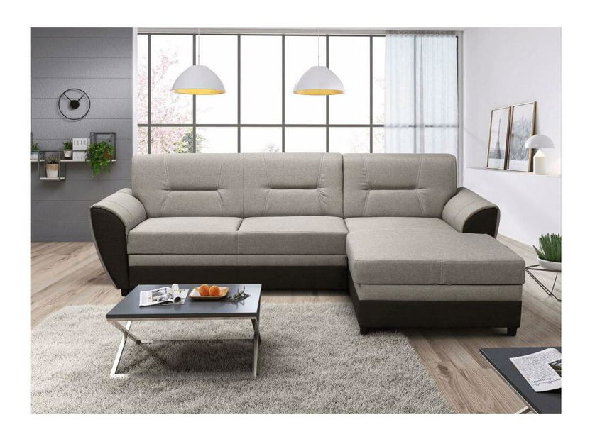 Colțar extensibil Sovard (maro + bej gri) (cu sp. depozitare) (D)