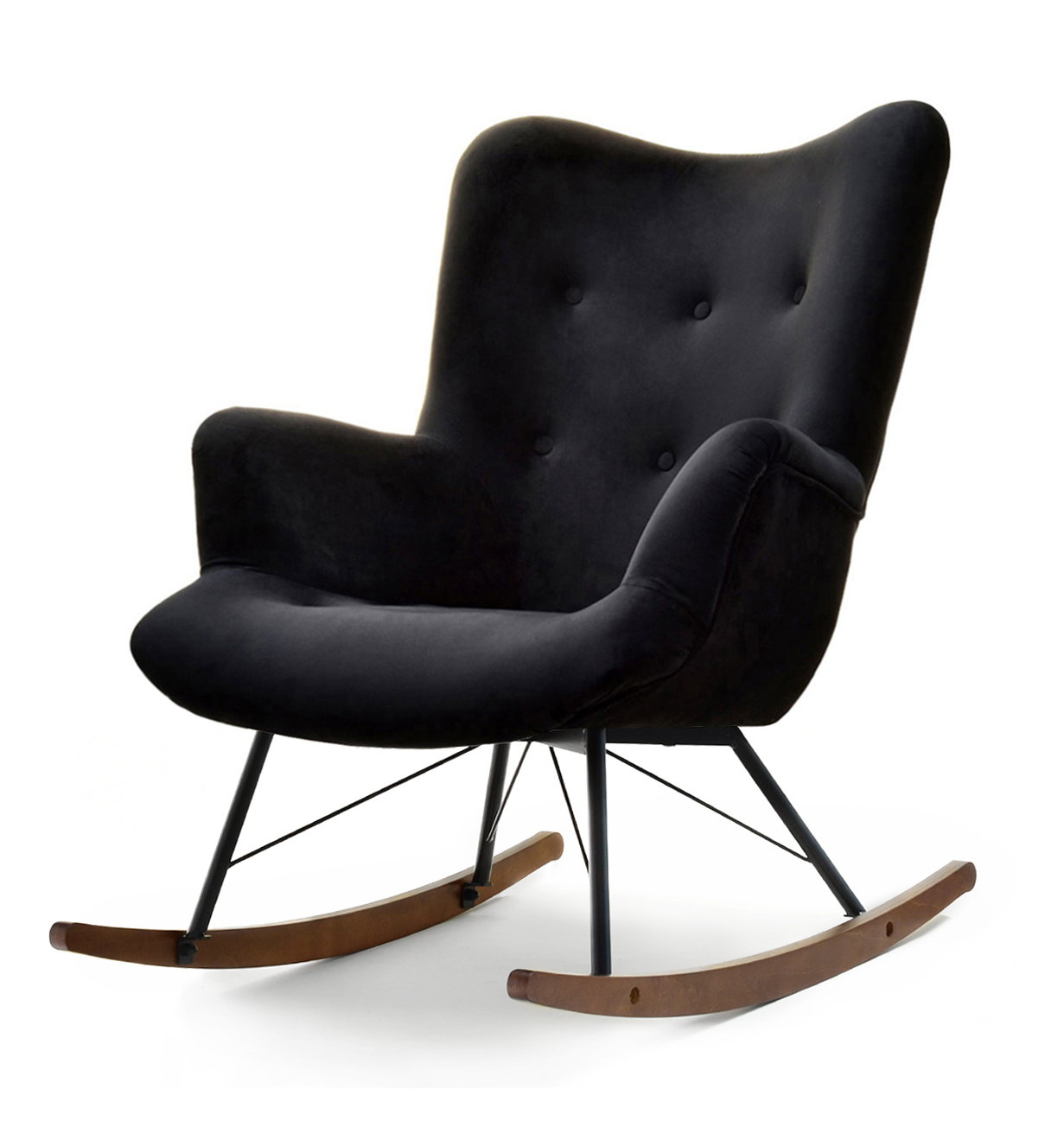 Fotoliu balansoar Laurentino (negru)