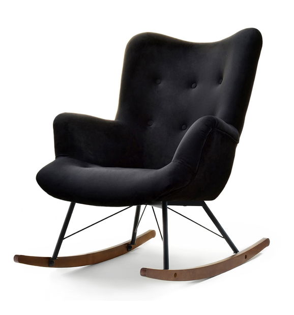 Hojdacie kreslo Laurentino (čierna)