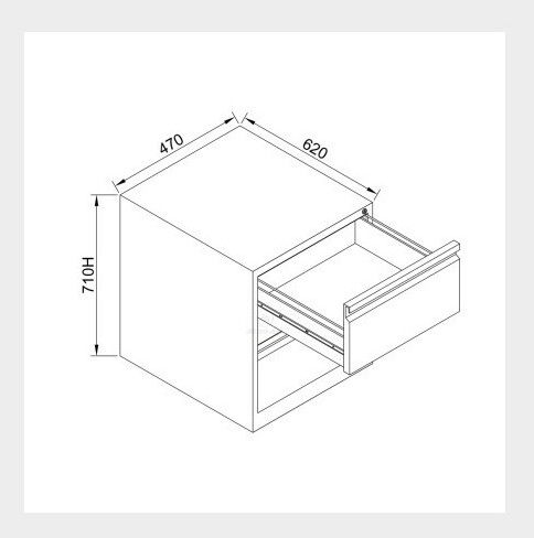 Skrinka Jessia 11 (čierna)