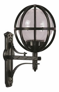 Iluminat de perete pentru exterior Isaiah (Negru)