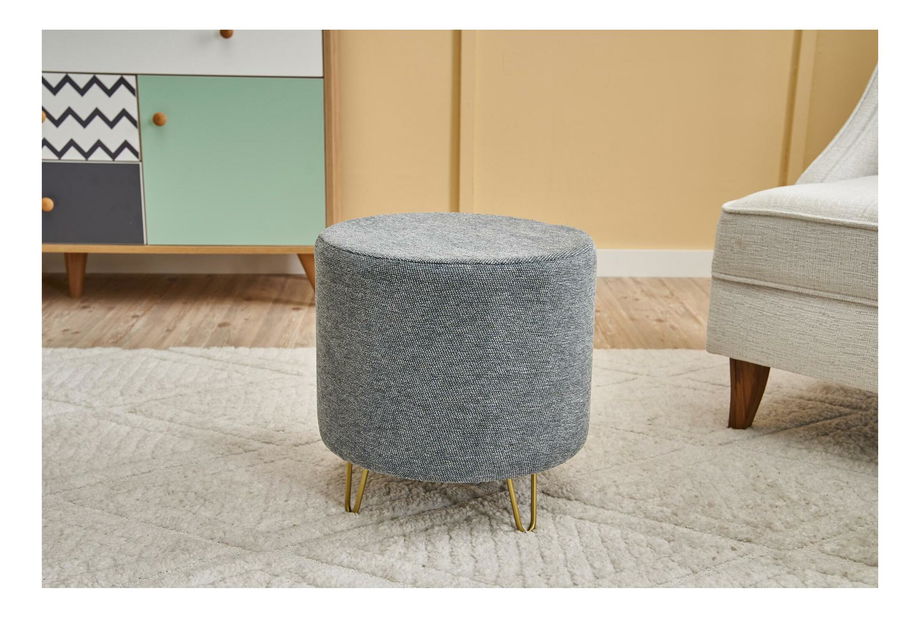 Taburete Asmoretta (gri + Auriu)