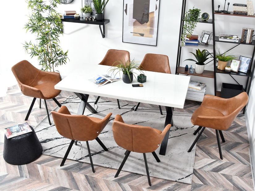 Stolička Mirabell (hnedá + čierna)