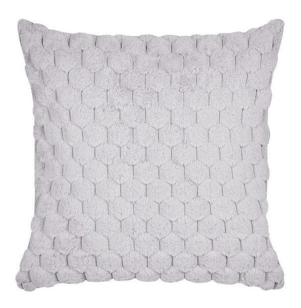 Sada 2 ozdobných vankúšov 43 x 43 cm Pur (sivá)