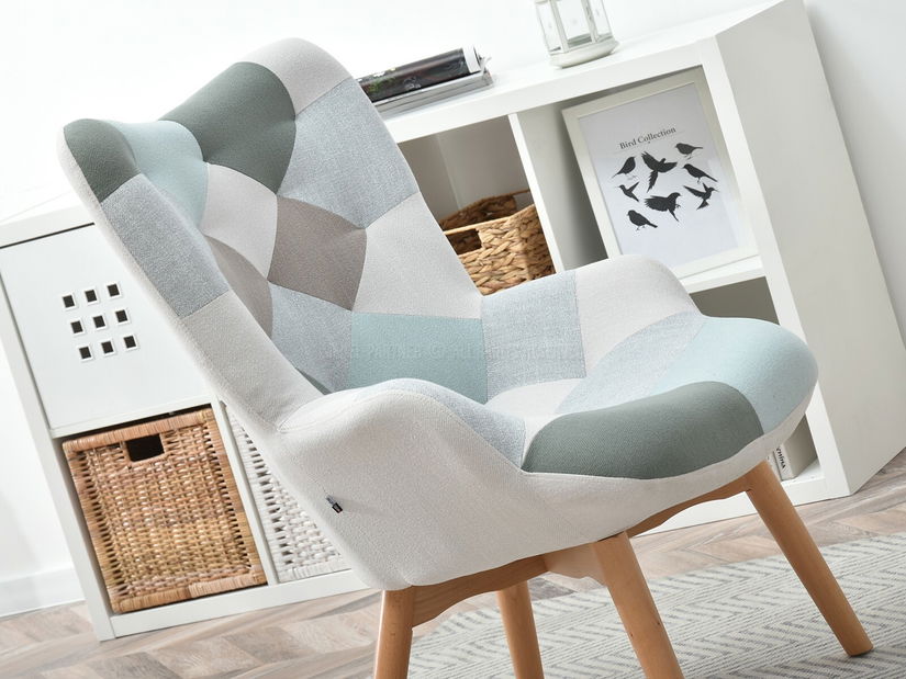 Fotel Nutri (patchwork + bükk)