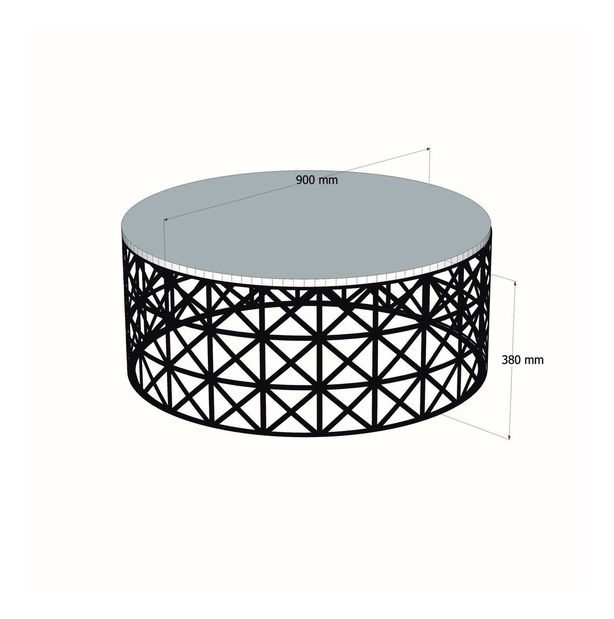 Dohányzóasztal Vutada (fehér)