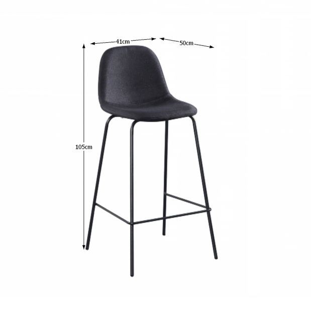 Barová stolička Mariola (tmavosivá)