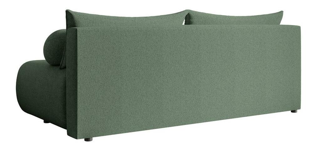 Canapea trei locuri Didier mini (verde marin + negru)