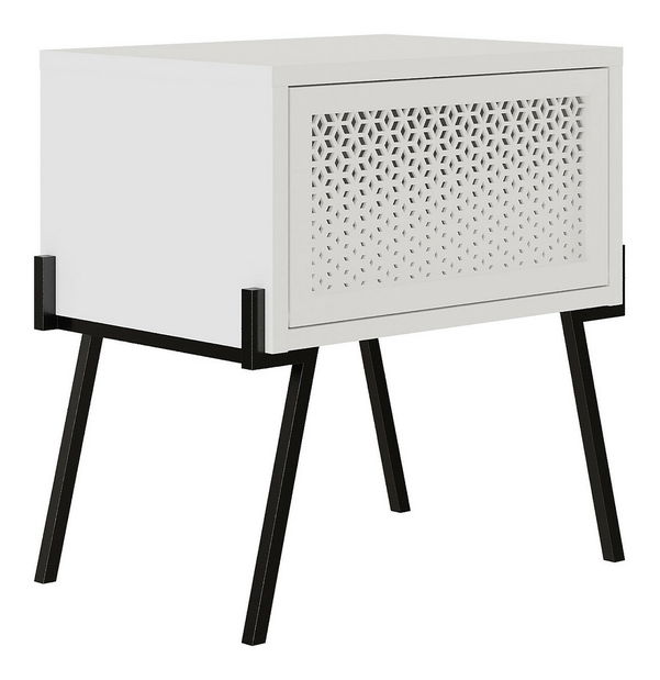 Éjjeliszekrény Naila (fehér)