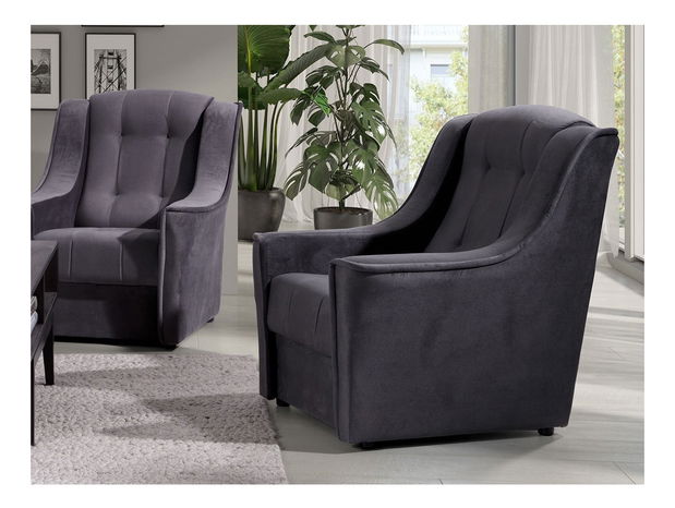 Fotelja Medica (sivo-crna)