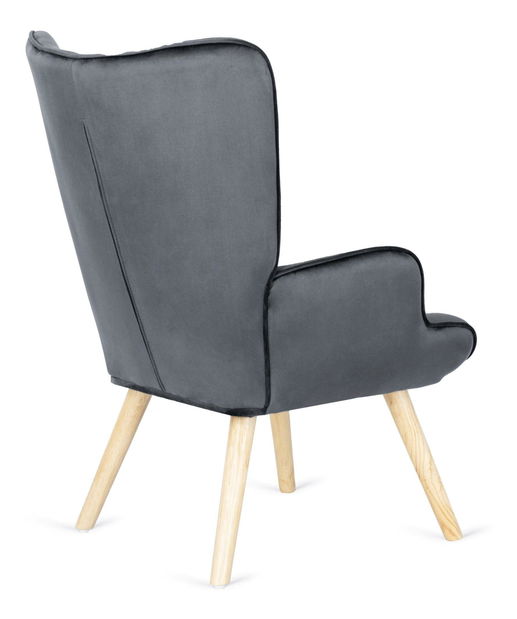 Fotelja s naslonom za noge Lombardi (siva) 