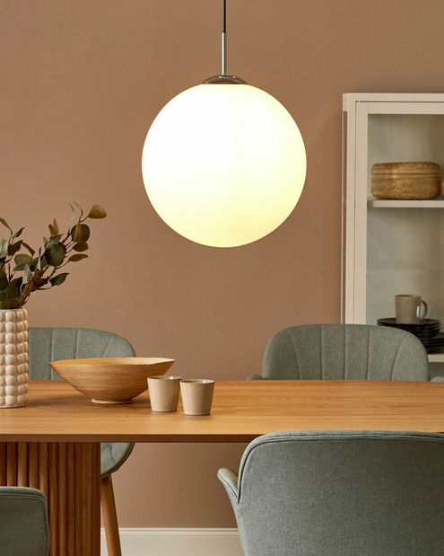 Lampă cu pandantiv Bari L (alb)