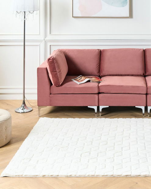 Covor din blană artificială 160 x 230 cm Thae (alb)