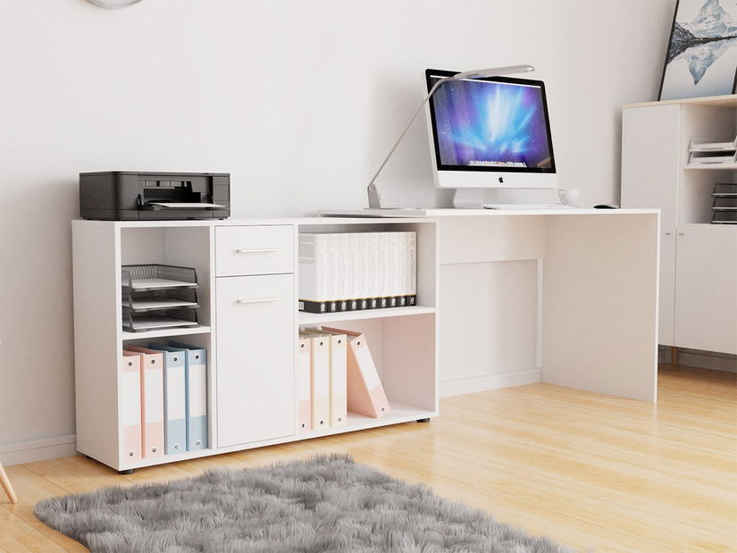 PC stol Deborah (bijela) *outlet moguća oštećenja