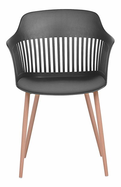 Set 2 ks. jedálenských stoličiek BARCA (čierna)