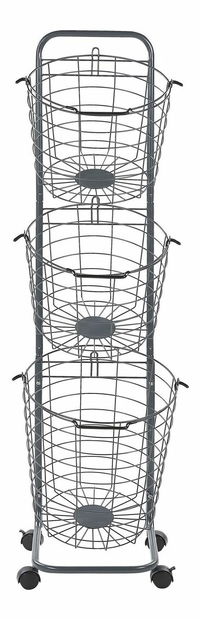 Stojan na drôtený košíky Alzir (sivá)