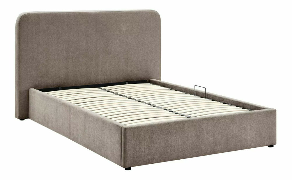 Manželská posteľ 160 cm Lumeso (tmavobéžová)