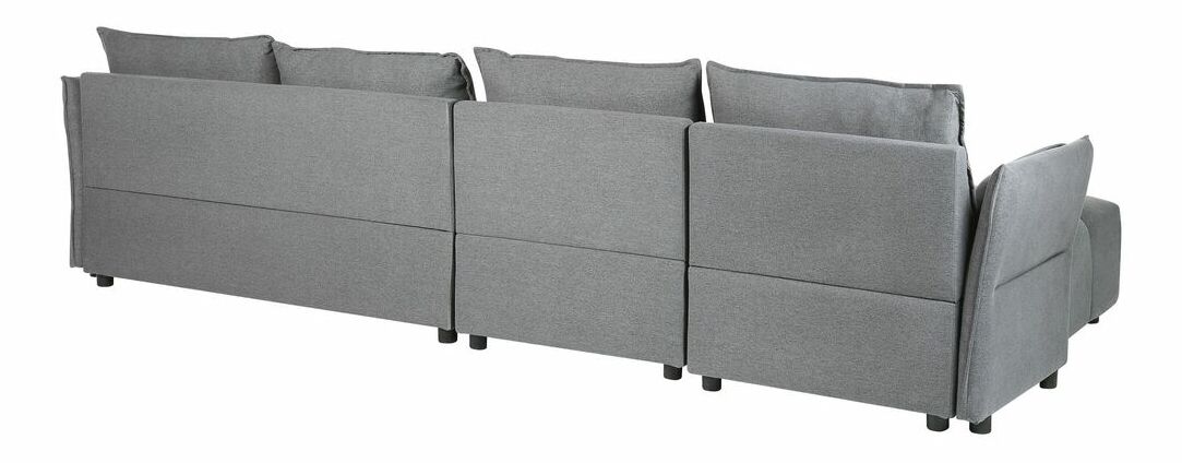 Rohová sedacia súprava Tziporah (tmavosivá) (P)