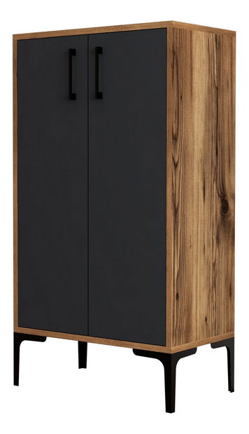 Dulap pentru pantofi Praga 1 (nuc + antracit)