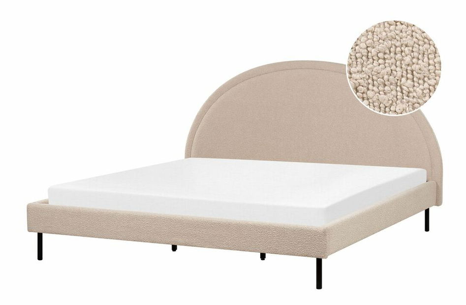 Franciaágy 180 cm Mellody (szürke)