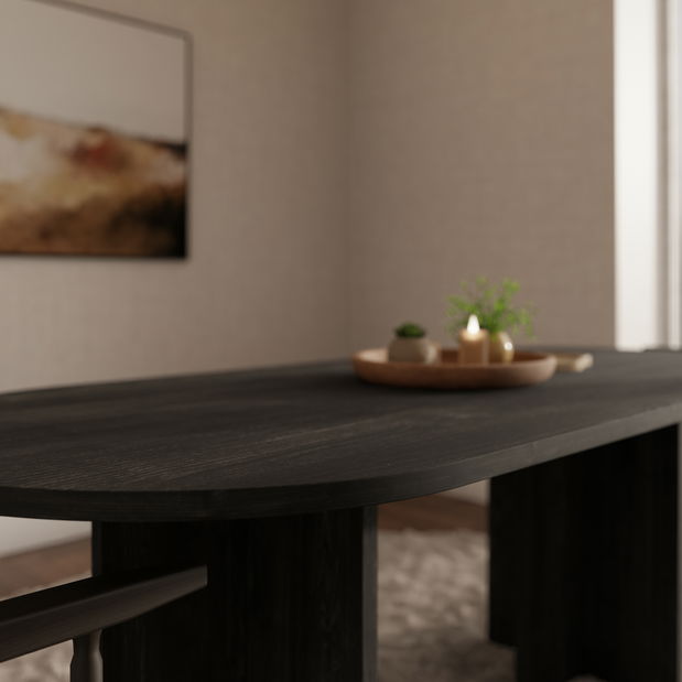 Rozkladací jedálenský stôl Lone (portland)