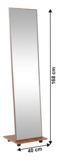 Gurulós tükör NM-808 Nepta (barna) *kiárusítás