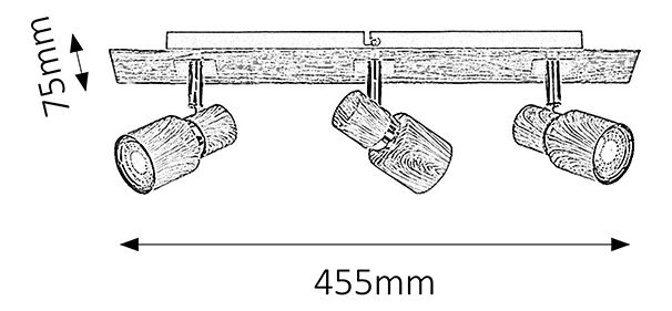 Bodové svietidlo Merkur 6007 (wenge)
