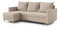 Rohová sedacia súprava Filippo (L) (svetlobéžová)