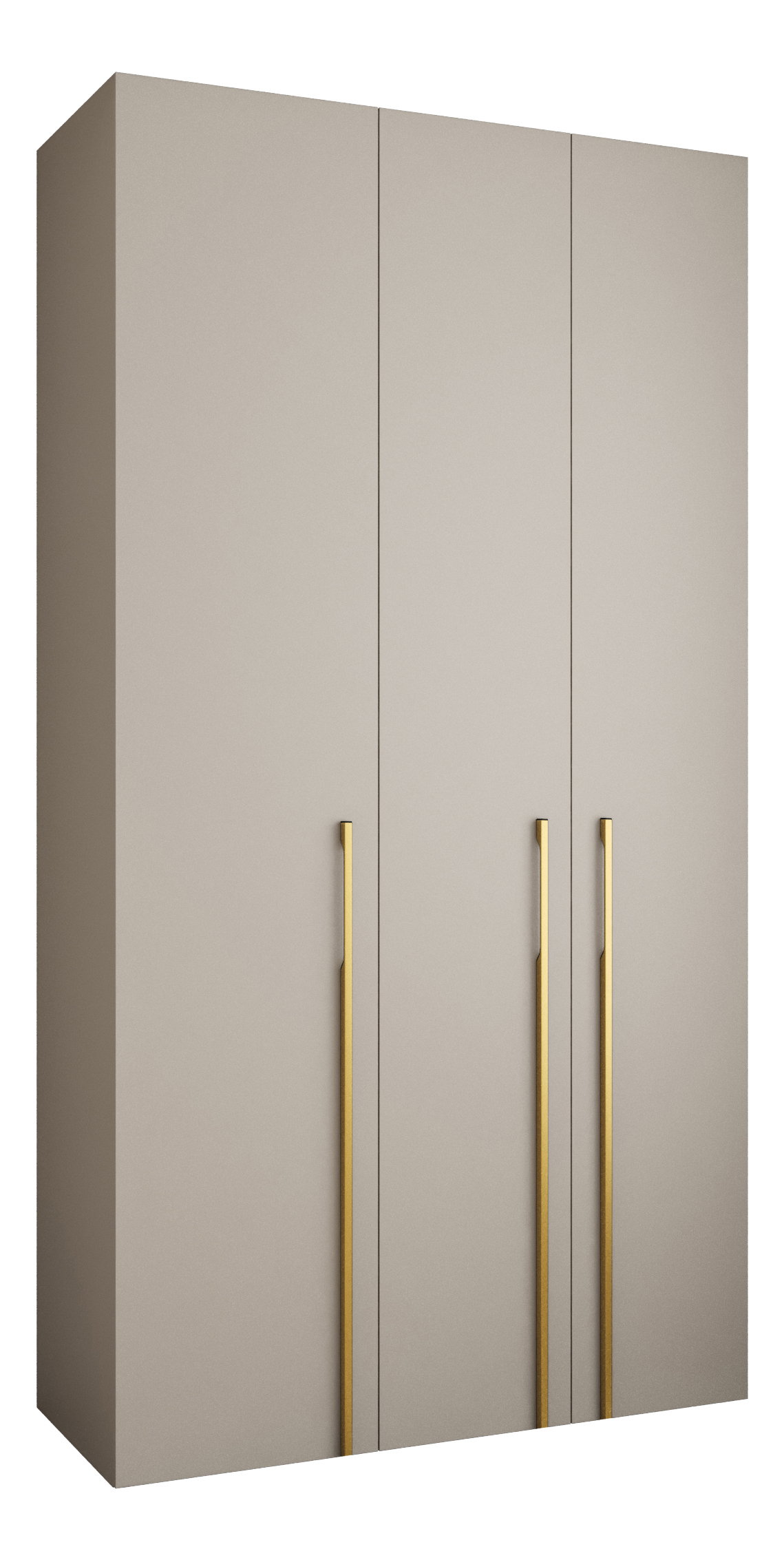 Ormar za garderobu 130 cm Carmela 40-3 (kašmir + zlatna)