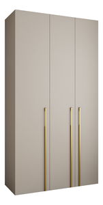 Dulap de haine 130 cm Carmela 40-3 (Cașmir + Auriu)