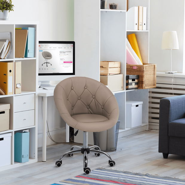 Fotoliu rotativ Guna New (gri maro)