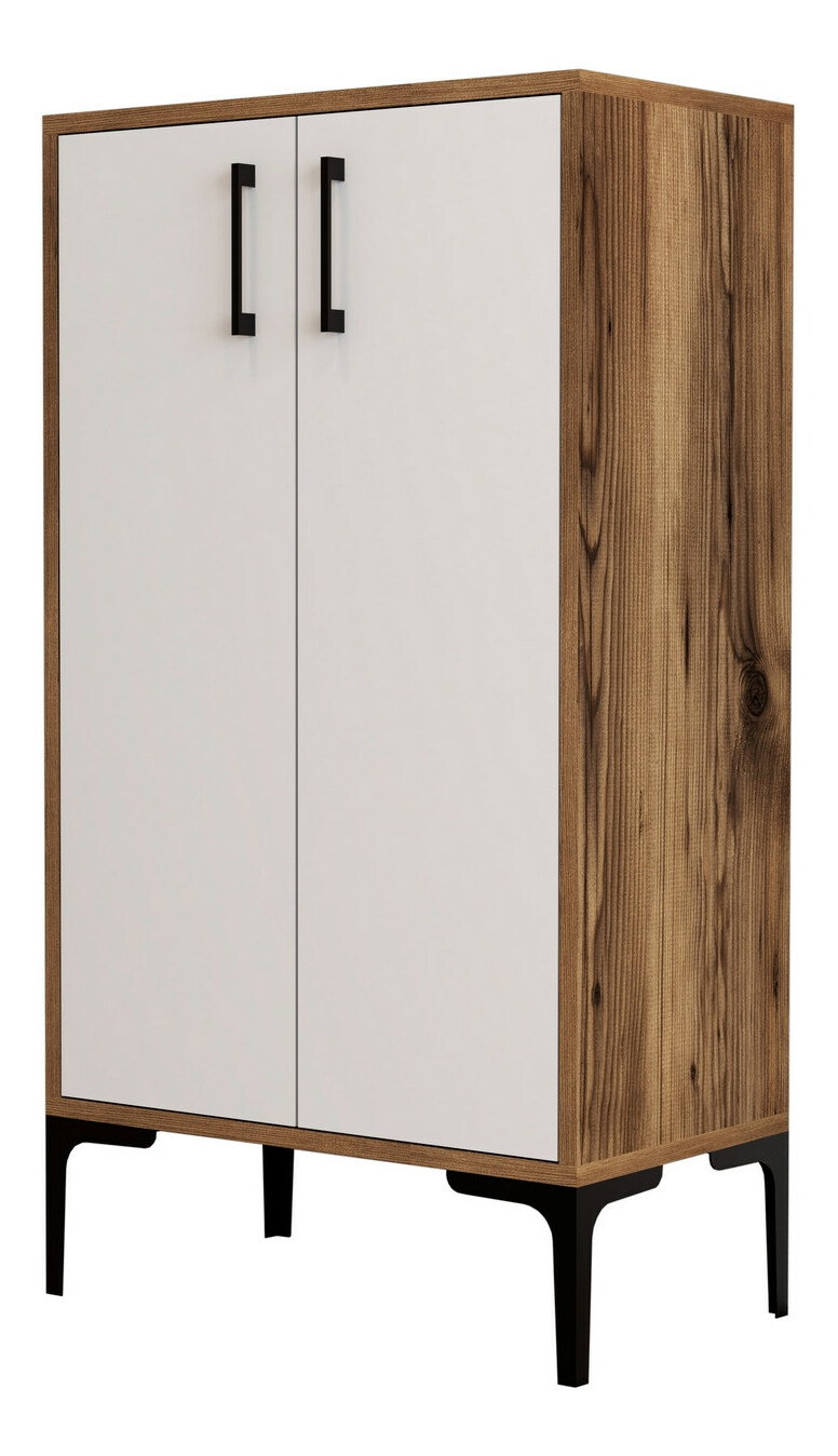 Cipősszekrény Praga 1 (dió + fehér)