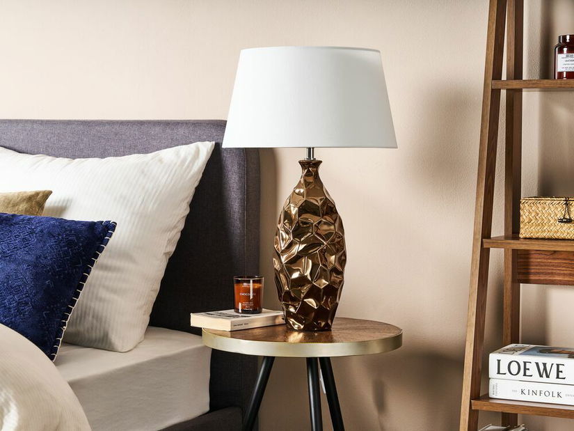 Stolná lampa Trabzoni (zlatohnedá)