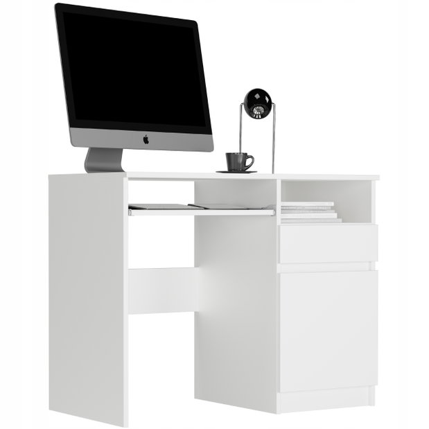 PC stolík Naldar (biela) (P)