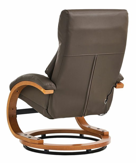 Masszázsfotel FARTE (műbőr) (barna)