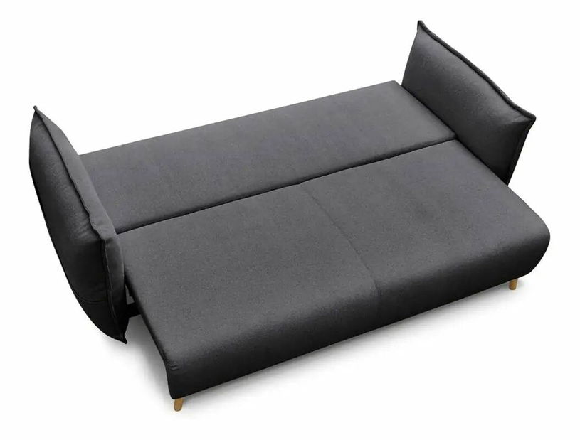 Rozkladacia pohovka Puffyna (antracit) (s úl. priestorom)