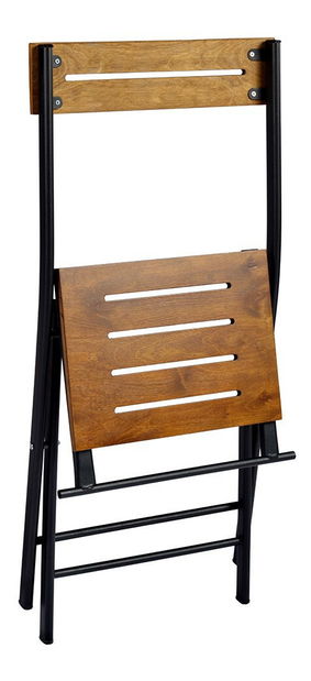 Set masă scaune de grădină (3 buc) Bonita (nuc + Negru) *vânzare stoc