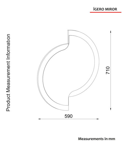 Dekoratívne zrkadlo Pisovo (orech + čierna) 