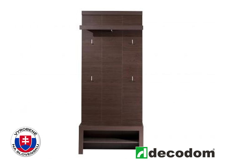 Vešiakový panel Decodom Dodo Typ 01 dub tmavý
