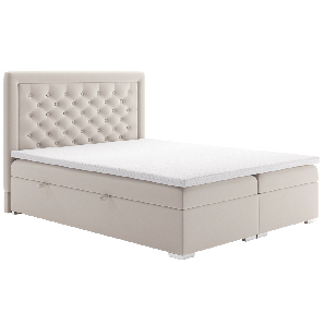 Pat matrimonial Boxspring 180 cm Durius (cu saltele)