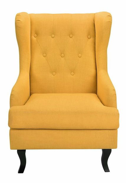 Kreslo ušiak Albany (žltá)