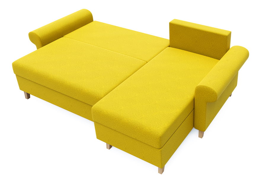 Rohová sedačka Ostrol (žltá) (P)